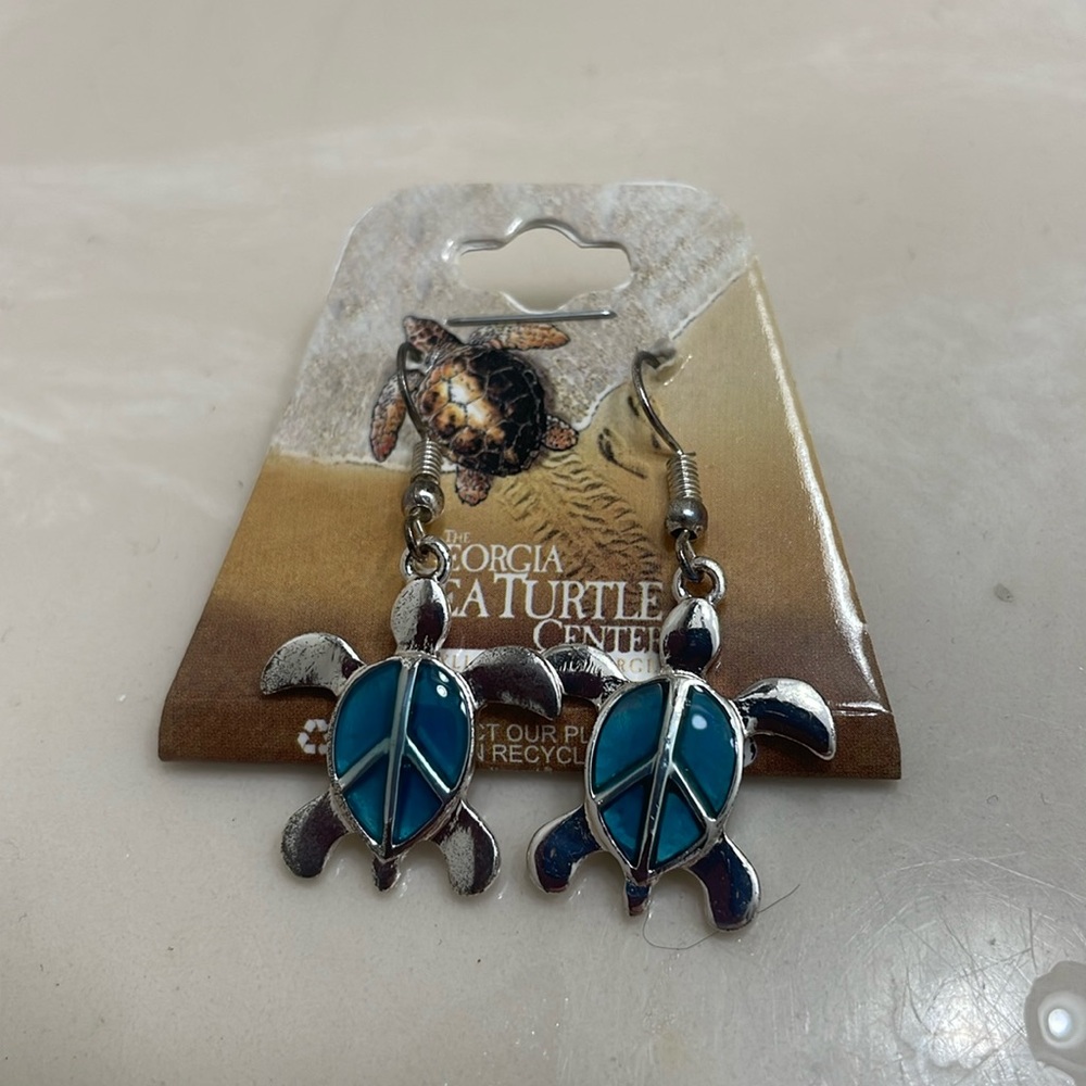 Sea turtle earrings